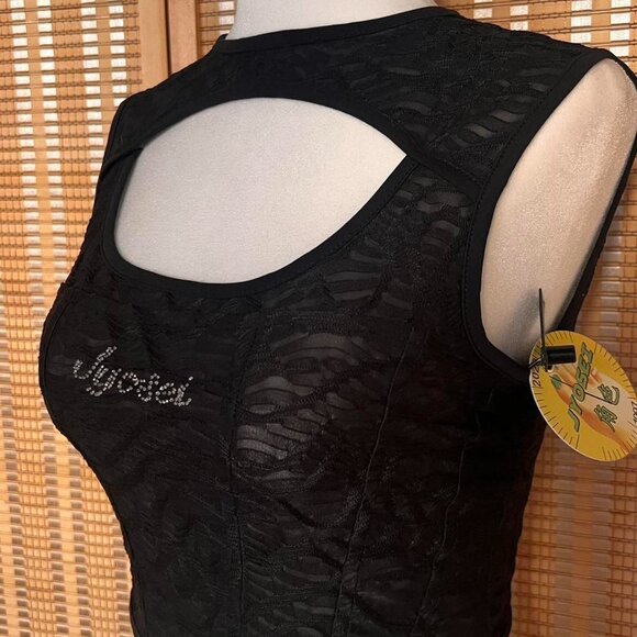 Brand new with tag Jyosei black lace bustier crop top - Picture 2 of 3